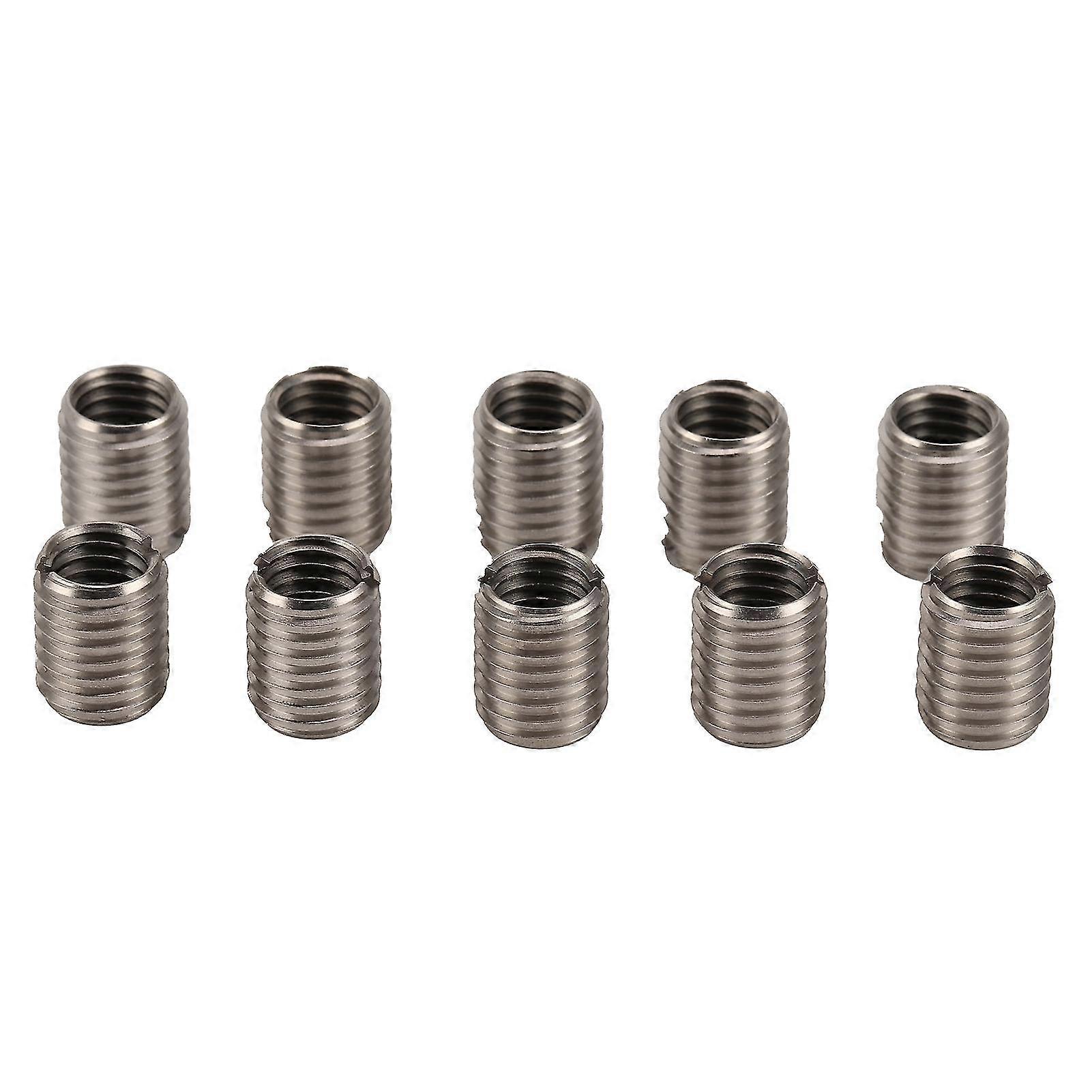 10Pcs Male and Female Thread Repair Tool Kit with Bottom Hole Inserts