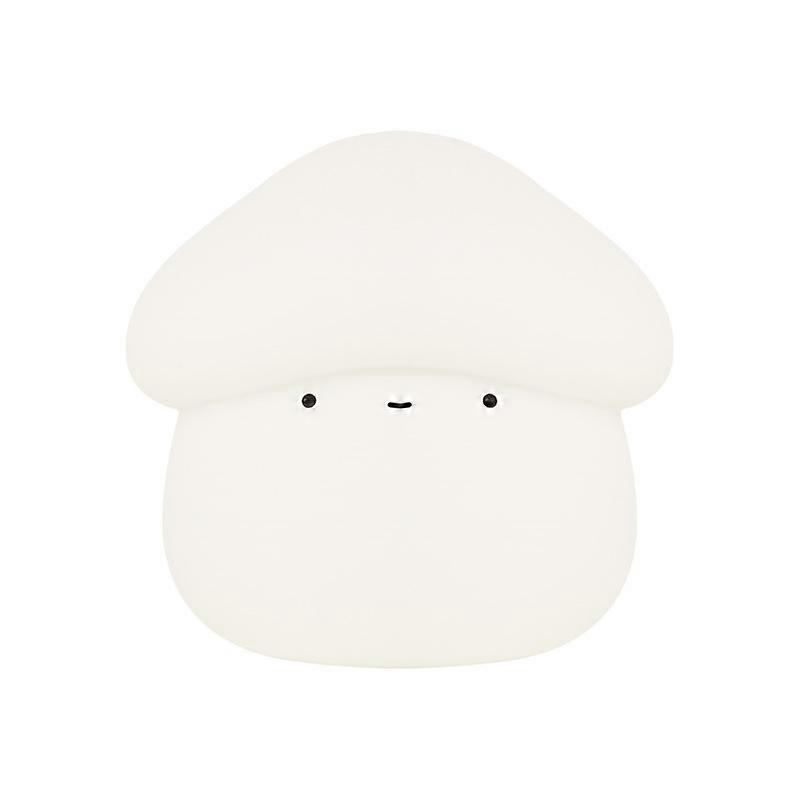Mushroom Head Silicone USB Rechargeable Touch Lamp - Adjustable Brightness for Nursery & Night Use
