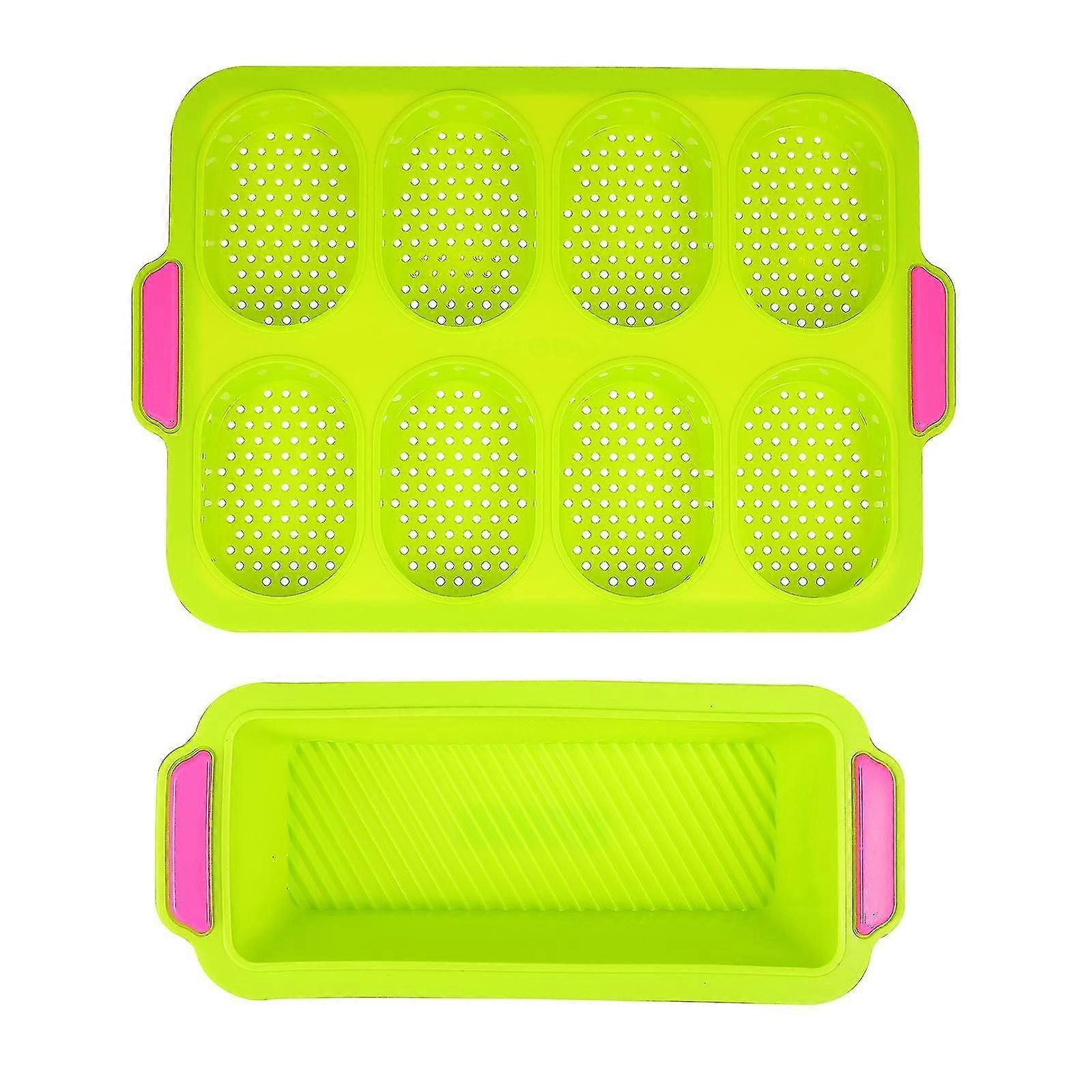 2pcs French Bread Baking Molds Baking Silicone Bread Moulds Baking Tools
