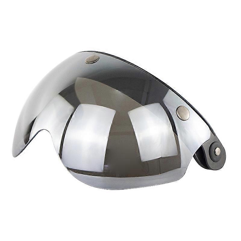 Universal 3-Snap Flip Up Open Face Motorcycle Helmet Visor Lens Shield Sunglass