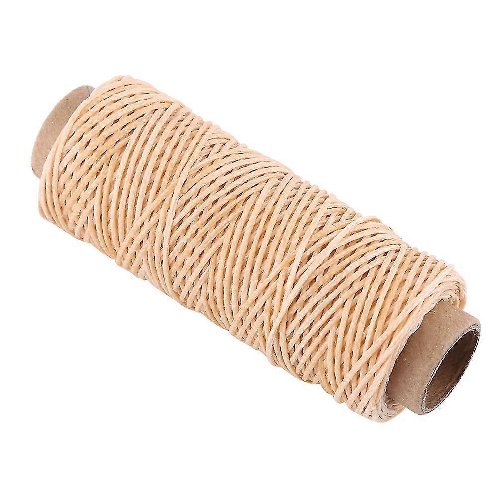 Beige Waxed Thread for Sewing Leather Craft and Repair DIY Spool