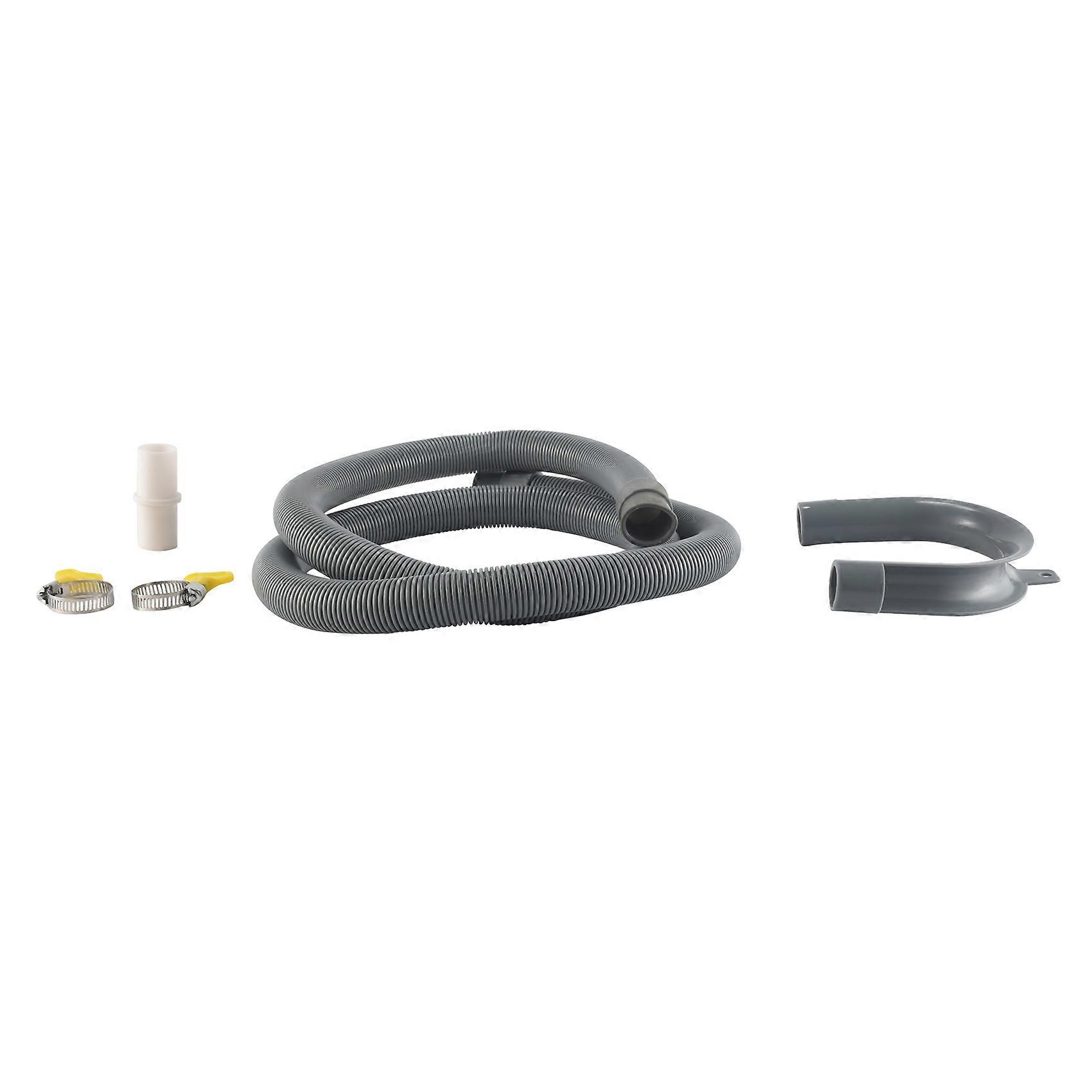 Drain Hose Extension Set Universal Washing Machine Hose 1.5M, Include Bracket Hose Connector and Hose Clamps Drain Hoses