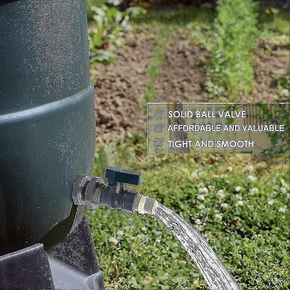 Tanques de água de Pvc conector 3/4 polegadas torneira do barril de chuva de Pvc com encaixe de anteparo