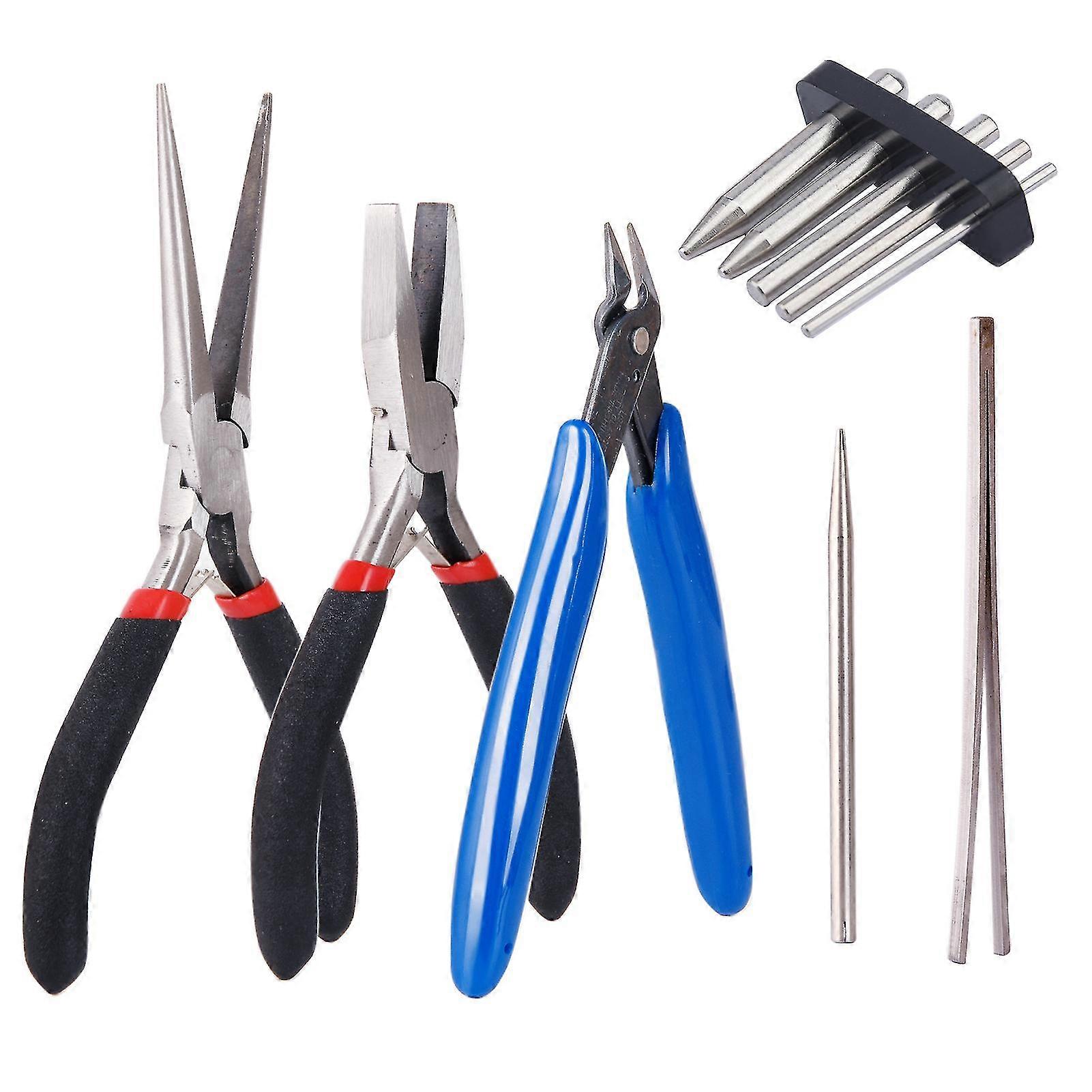 10pcs Practical Bending Assist Metal Model Tool Kit Diy Stainless