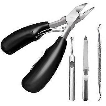 Toenail Nipper Set Nail Scissors Nail Nippers 4 Pcs Toenail Clippers