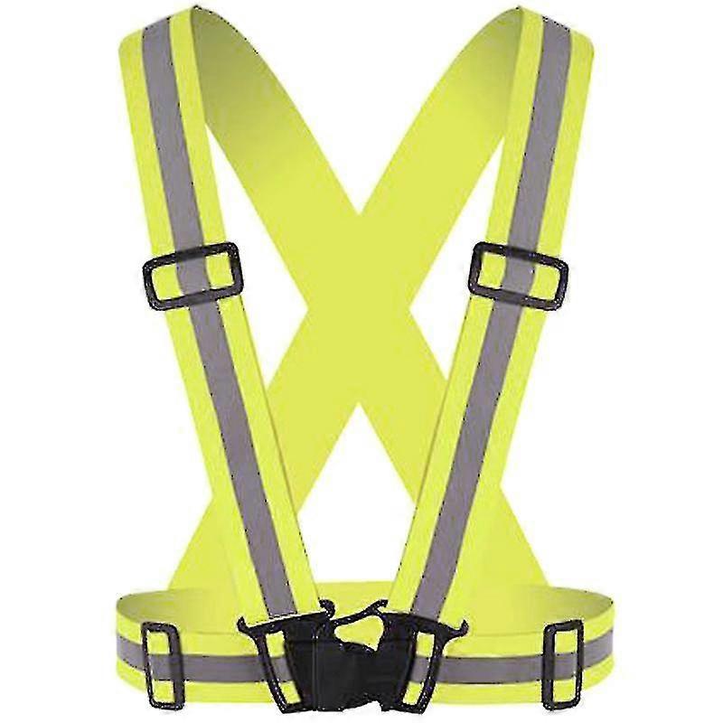 Hi Vis Safety High Visibility Vest Gear Adjustable Reflective Strap