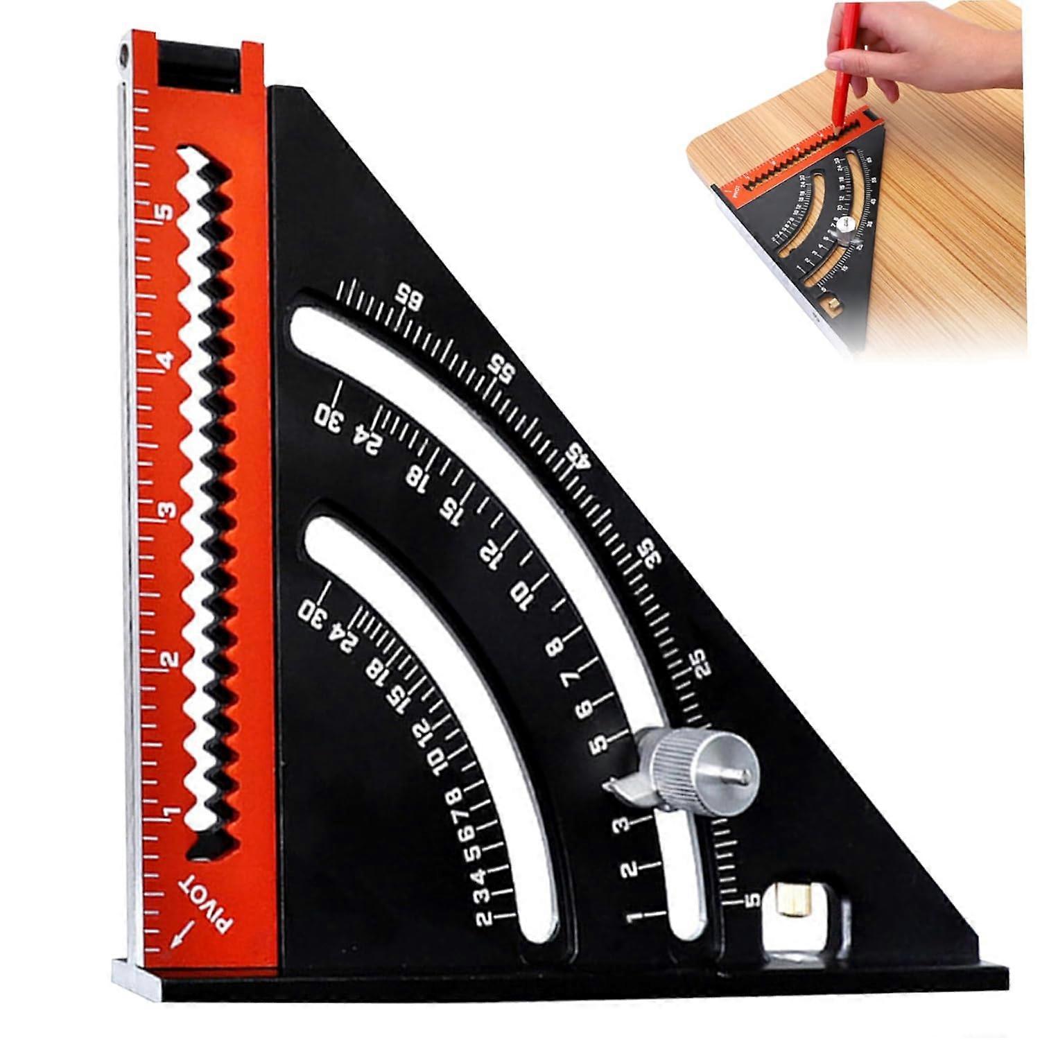 Carpenter Square, Adjustable Square Folding Square Ruler, Extendable Layout Tool Folding Square Rule