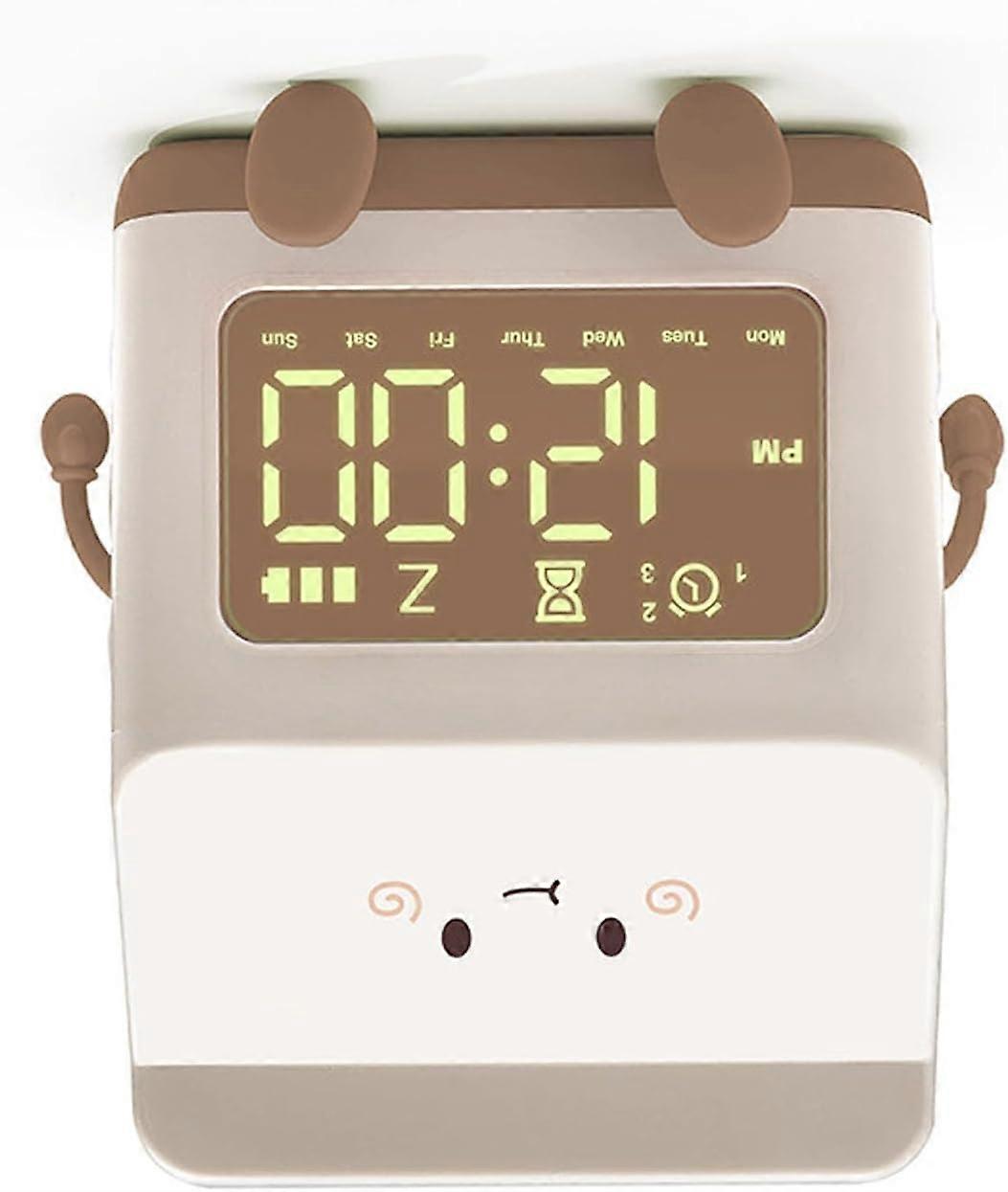 Cute Alarm Clock, Countdown Function Alarm Clock for Home (Pink)