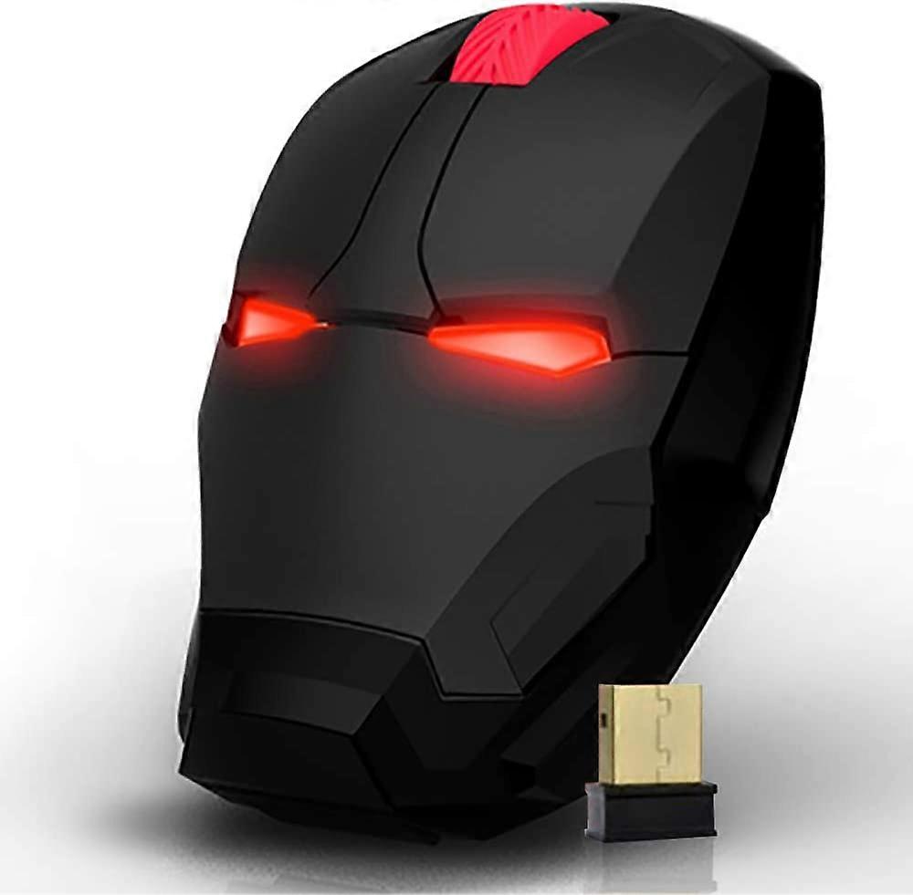 Wireless Super Hero Computer Mouse 2.4G Full Size Optical Gaming Mice with Nano USB Receiver,3 Adjustable DPI Levels, Portable Mobile Click Silent Mou