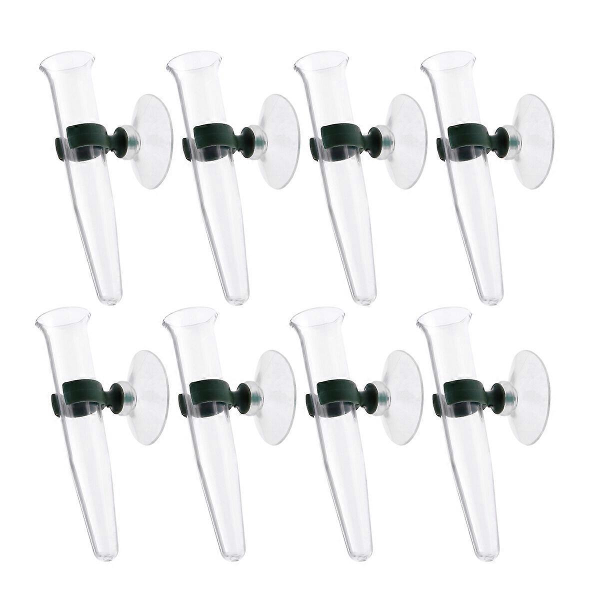 8pcs Saugschnalle mit Saugnapf Aufbewahrungsrohr Orchidee Tube Blumen Frische Ernährung Lagerung Flüssigkeit Tube Aufbewahrungsrohr Blumen Shop Tub...
