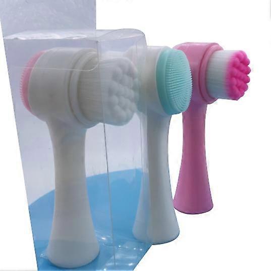 Facial Cleansing Brush Manual Facial Brush Double Sided Exfoliating Brush