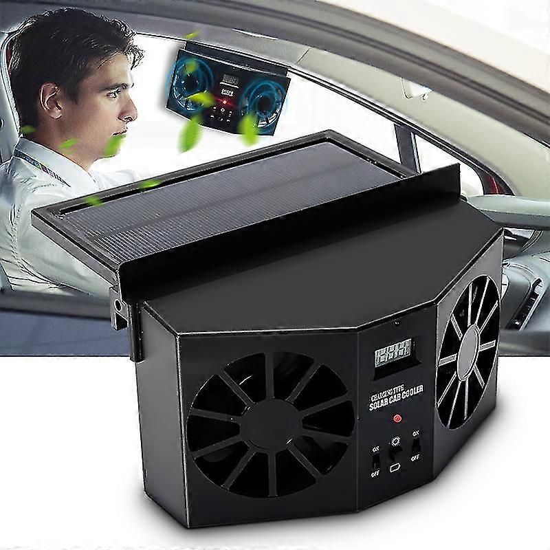 Solcellsdriven bil bil fordonsfönster luftventil avgasfläkt ventilation