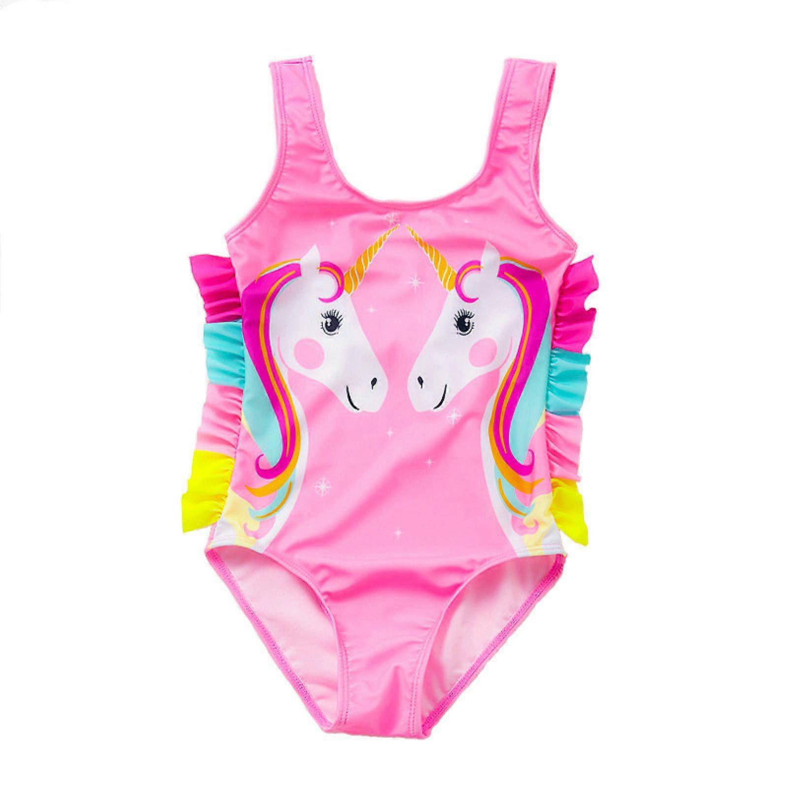 Filles Une Pièce Licorne Maillots de Bain Dos Nu Maillots de Bain Été -GSL