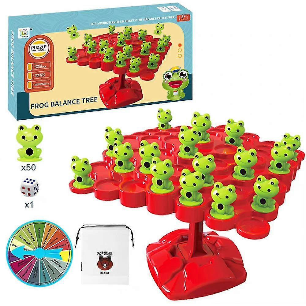 Frog Balance Tree Balance Board Interactive Game Gift For Kids Counting Toys