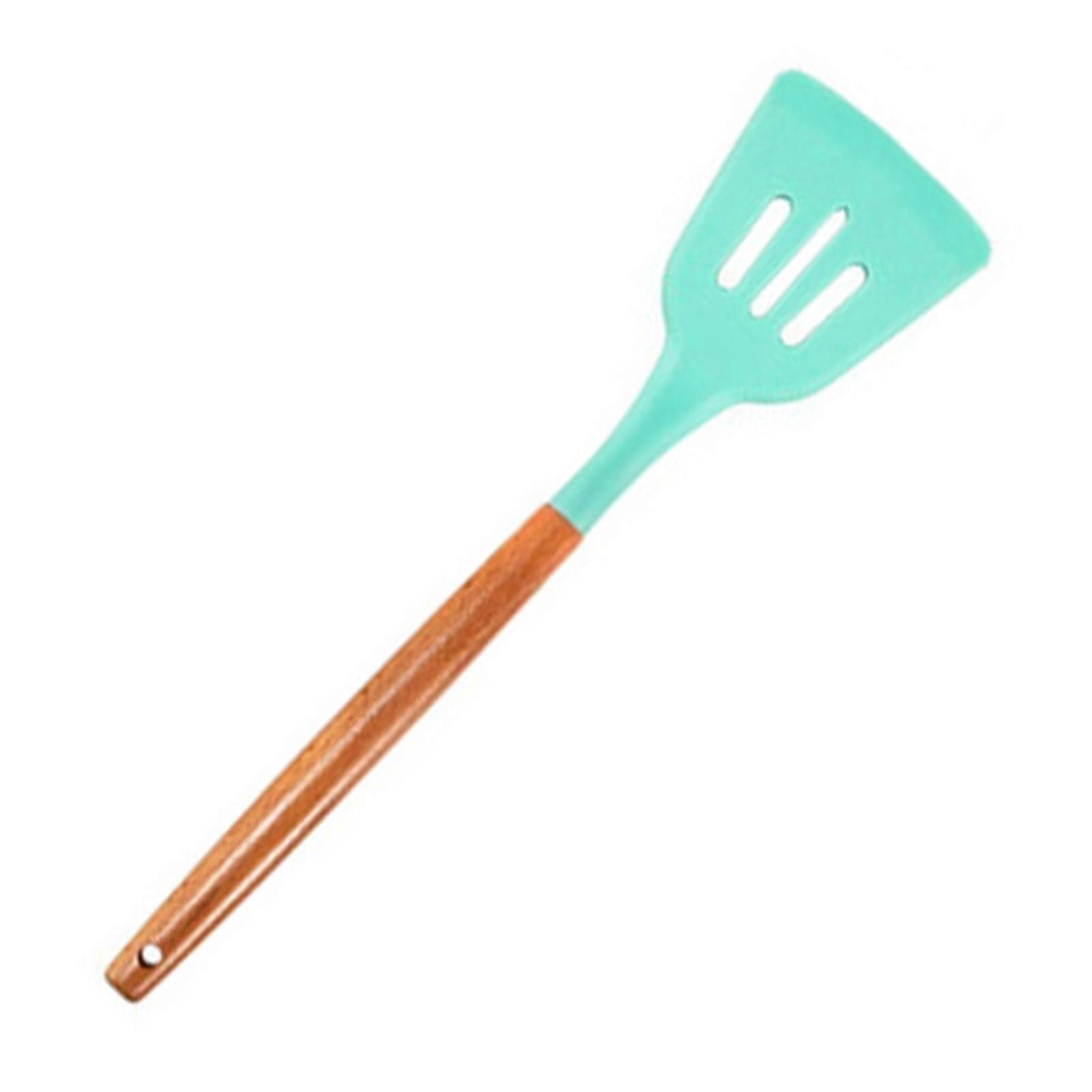 Cooking Spatula Strong Construction Heat Insulation Handle Silicone Heat-resistant Easy Flex Design Soup Spoon for Home