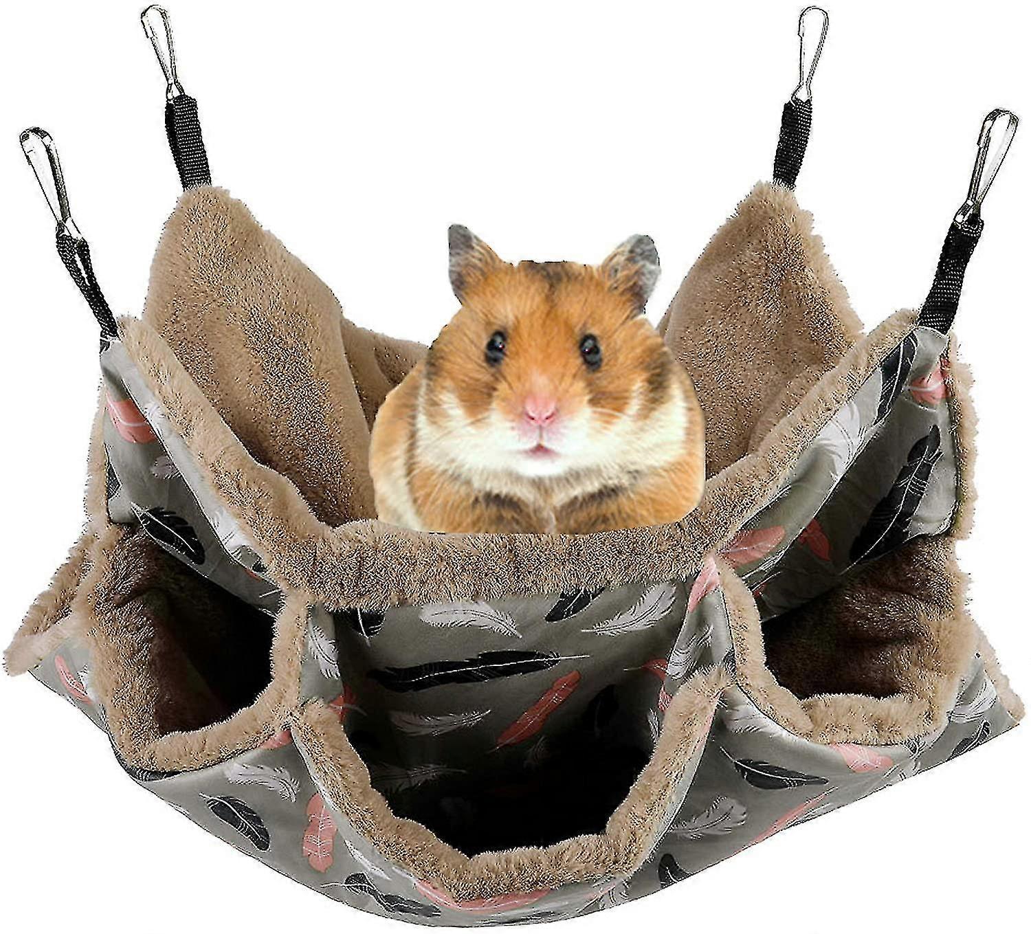 Cage Hammock, Hamster Hanging Bed For Small Animals Squirrel Hanging Bed