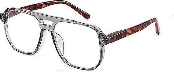 Retro Aviator Reading Glasses Women Men Blue Light Blocking Reader Plastic Lightweight Frame B0071