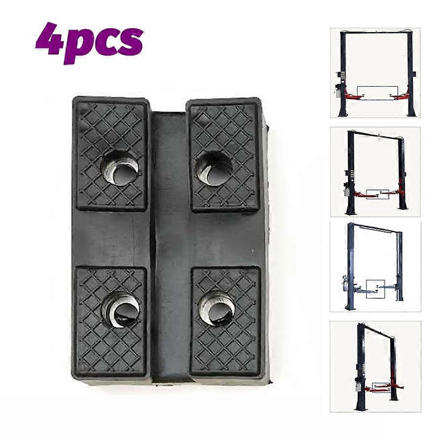 4 Pcs Rubber Car Lift Pad Heavy Duty Hold up to Sharp sub-frames and Pinch Weld Points
