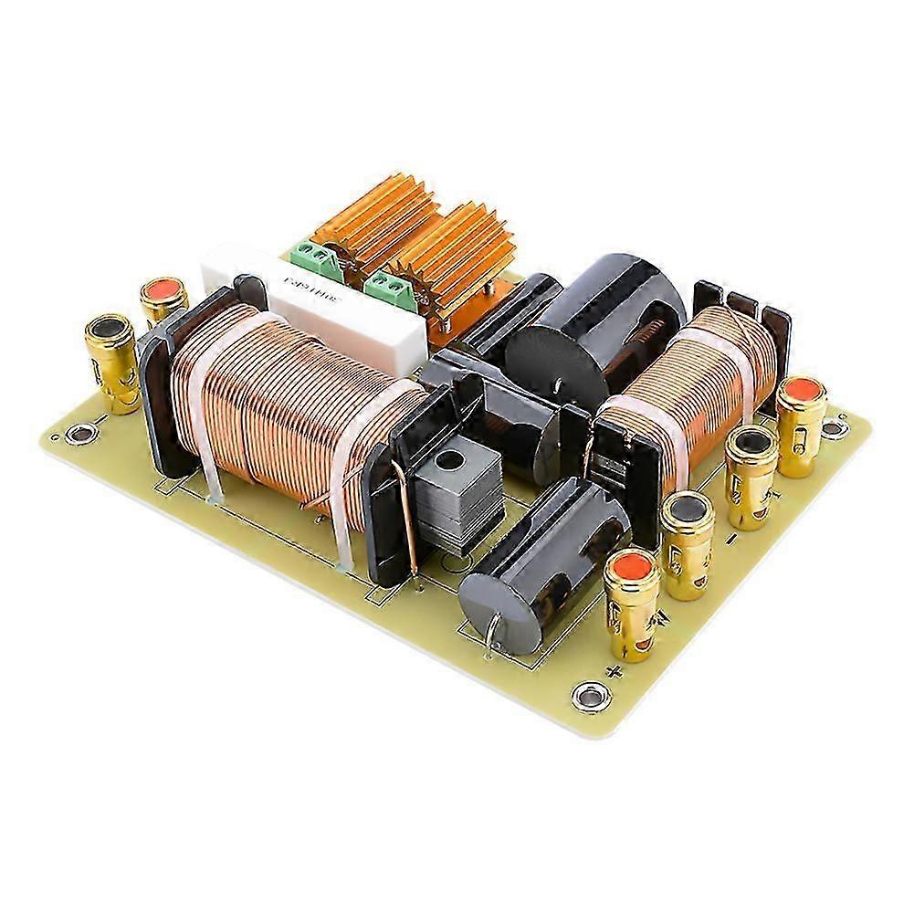 2 Way Audio Crossover Tweeter Bass Speaker Crossover Professional Frequency Divider Stage Filter com