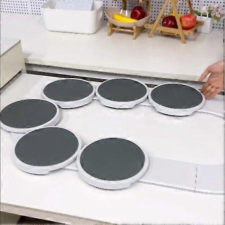 6 tray table rotating meal tray Portable rotating tray