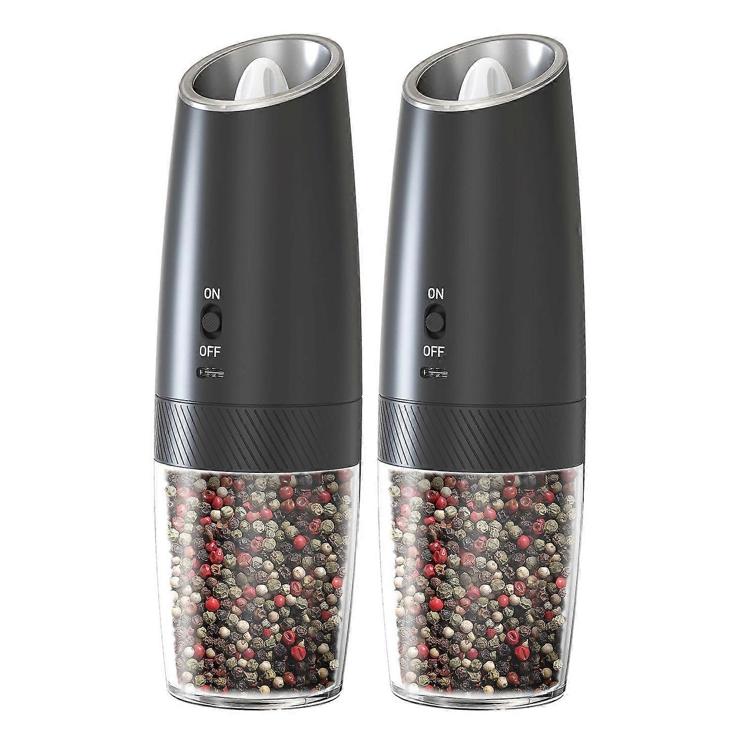 Type A KLT DGS-KYMQ-47A 2Pcs Gravity Sensor Electric Pepper Grinder Kitchen Pepper Grinding Tool