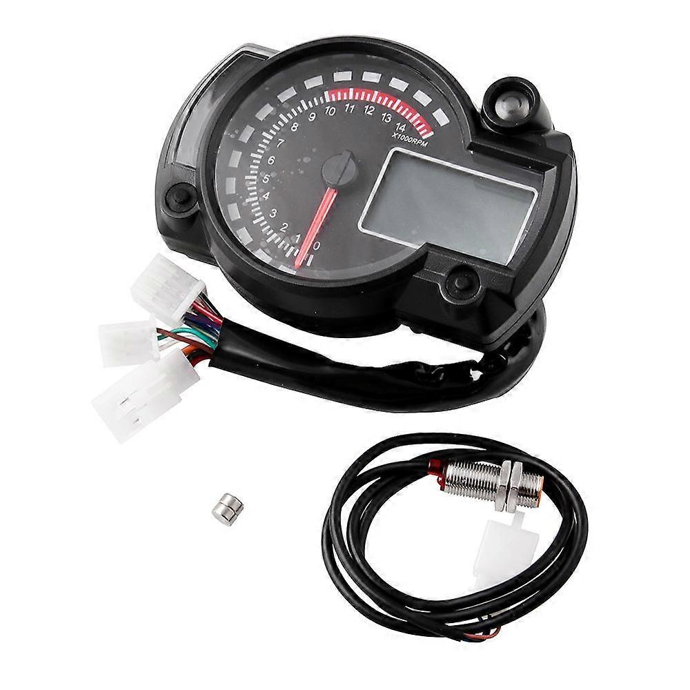 Motorcycle Universal Instrument In 7 Colors Waterproof Digital Liquid Crystal Display Speedometer