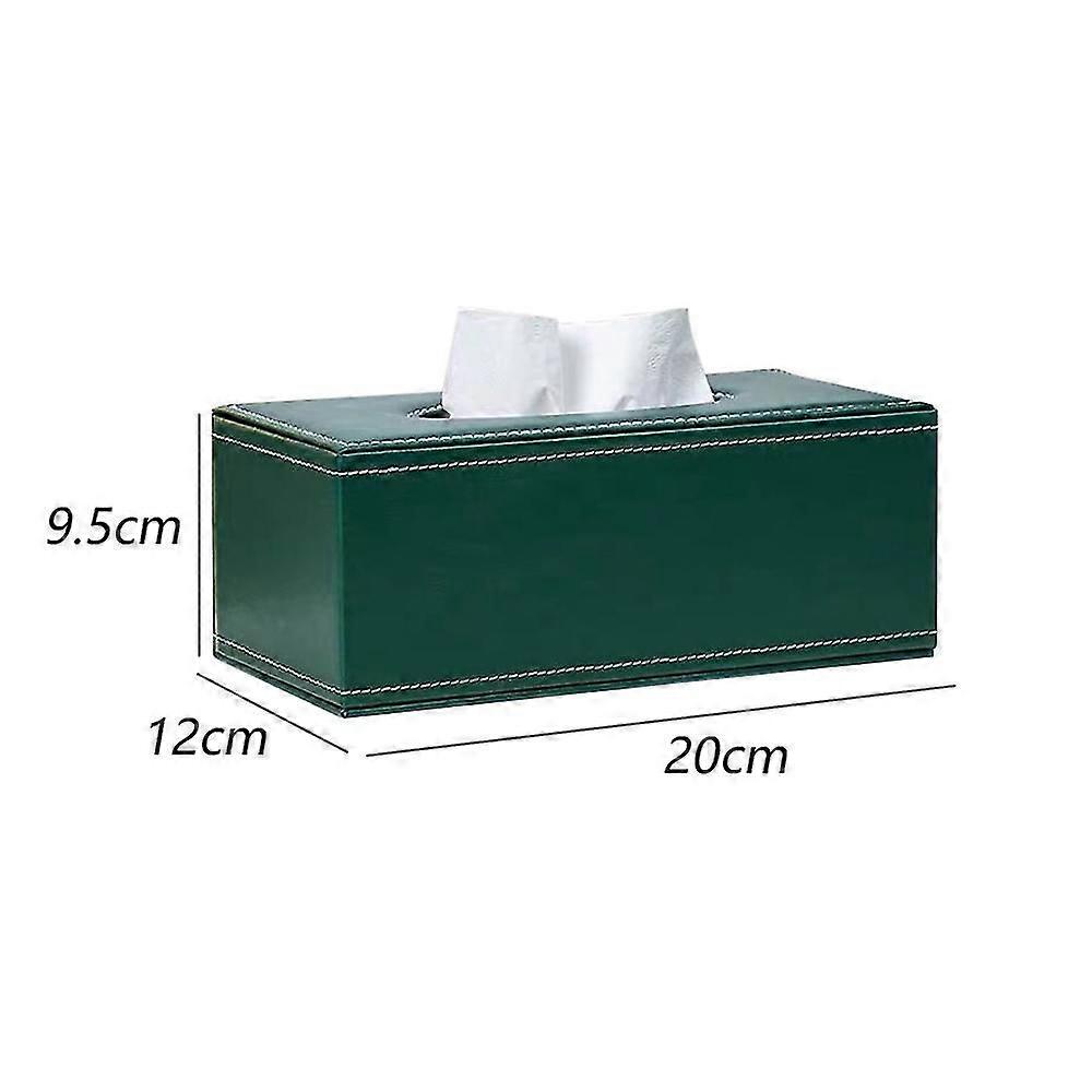 Leather Tissue Box Cover Rectangular Square Tissue Box Rack
