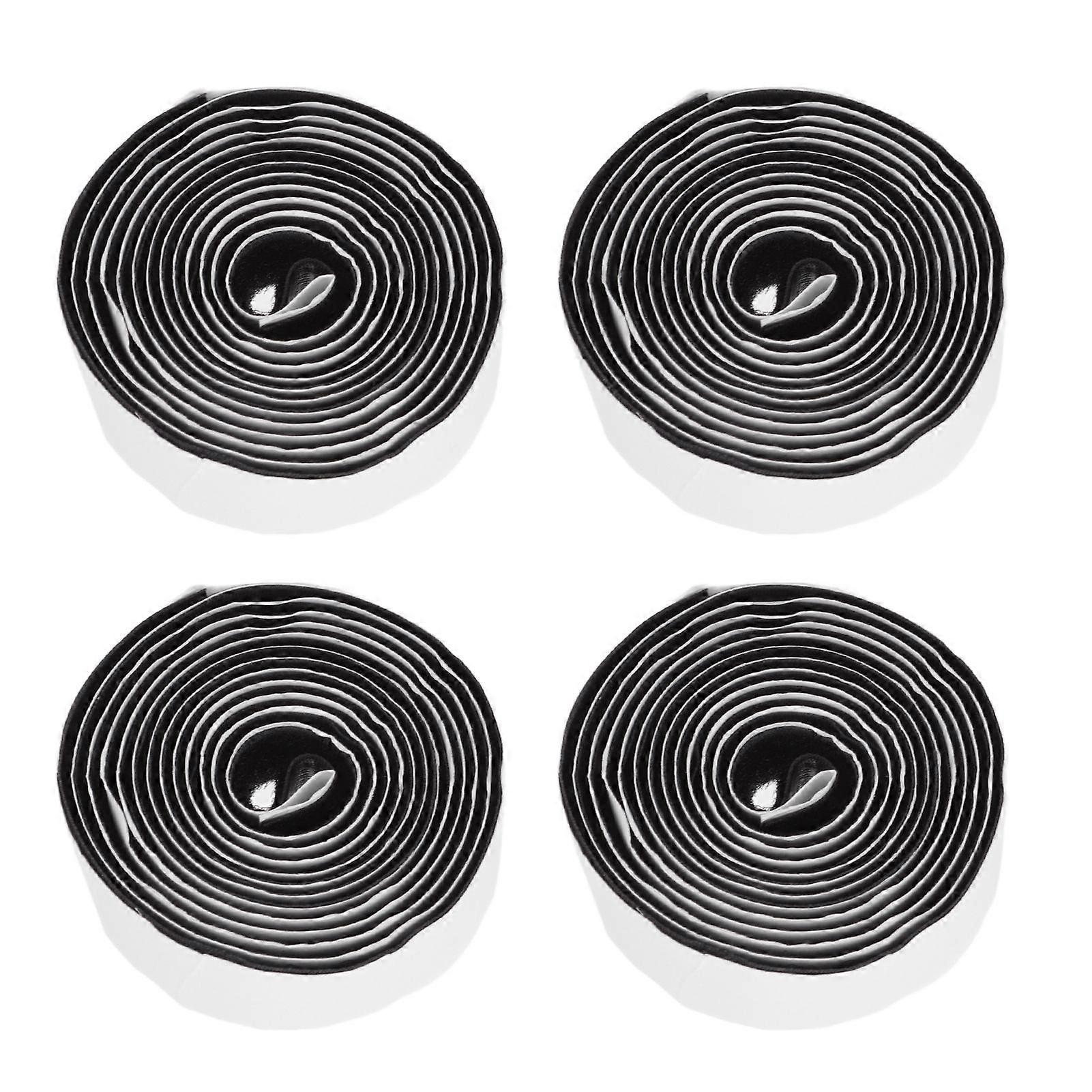 4PCS Self Adhesive Hook and Loop Tape Polyester Super Viscous Roll Sticky Back Strip for Home Storage