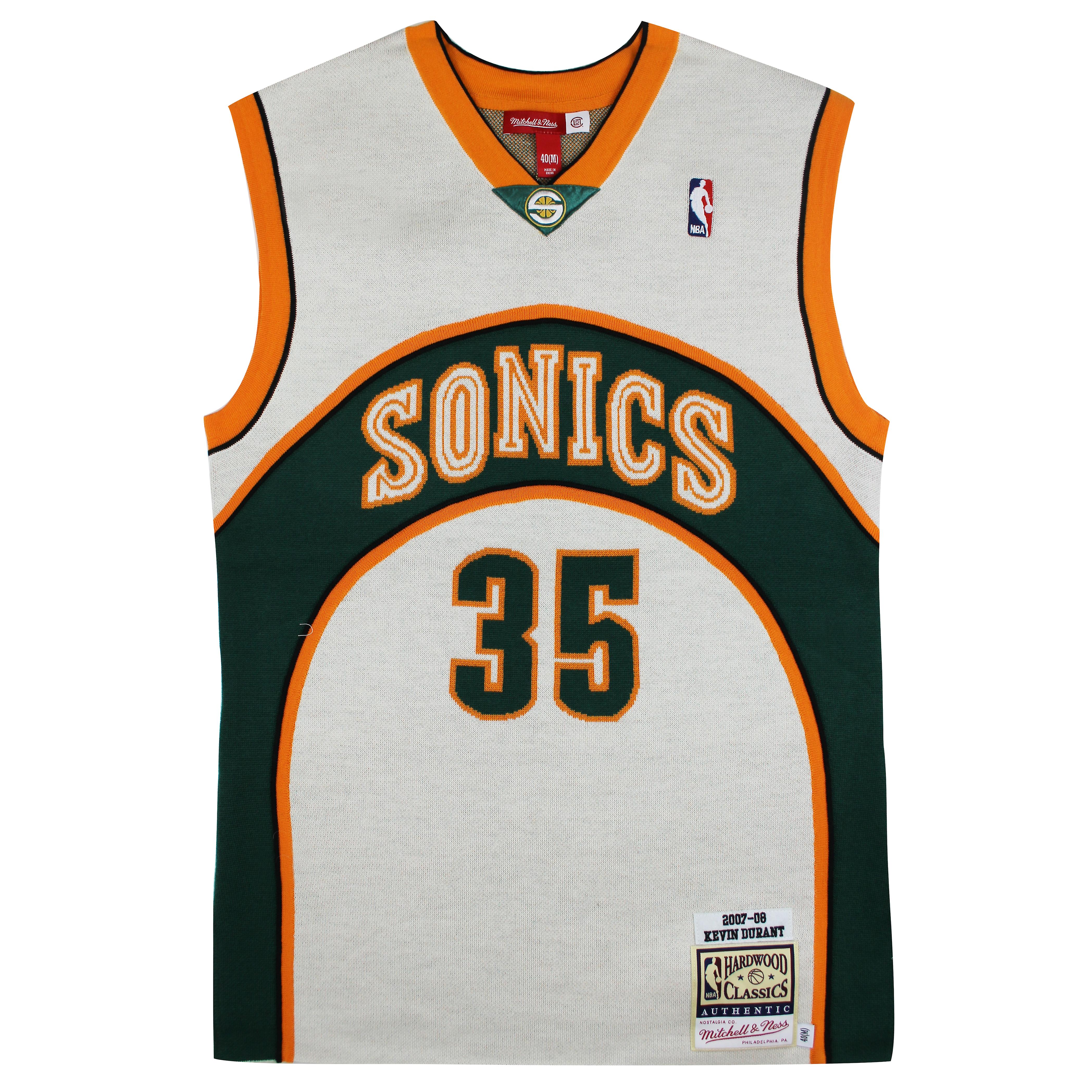 Mitchell & Ness x CLOT M&N Seattle Supersonics Knitted Kevin Durant Jersey