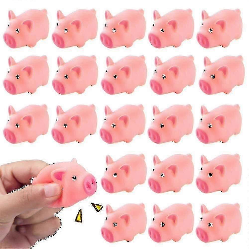 豚の置物20個、かわいい豚のおもちゃSケーキトッパーゆう