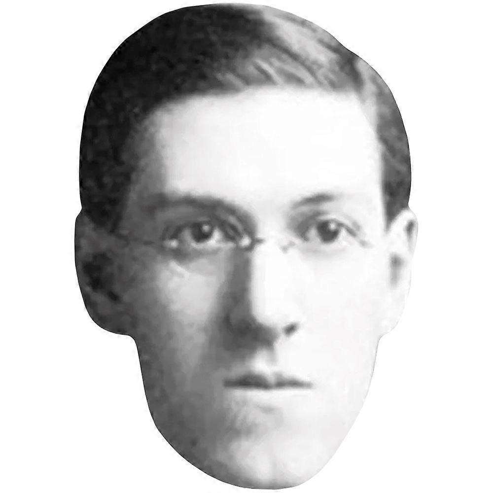 Howard Phillips Lovecraft (Glasses) Celebrity Mask, Flat Card Face