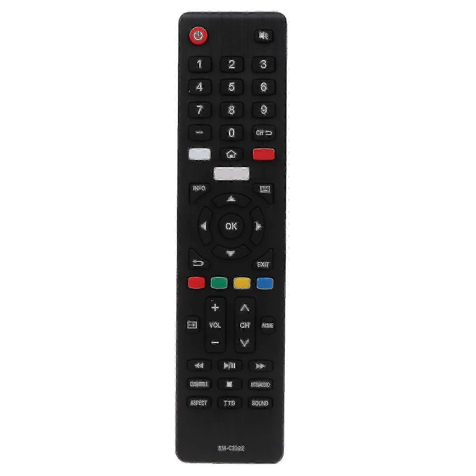 Wearproof Black Remote Control Rm-c3322 Compatible With Lt-58ma887 Lt-65ma877 Lt-55ma888