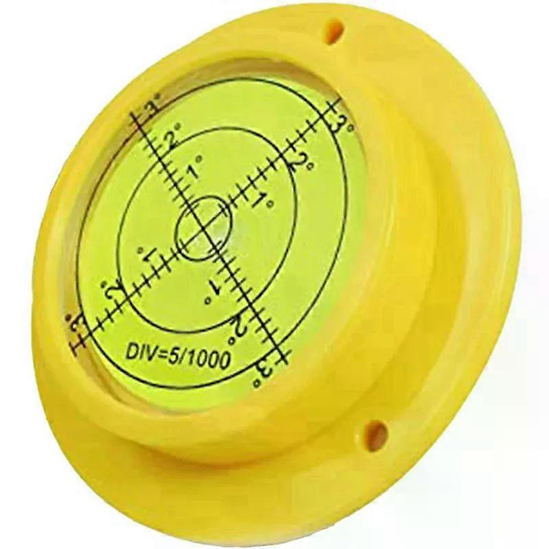 Round Bubble Level  90X17mm High Precision Circular Spirit Level with 3 Mounting Holes  Measuring Instrument Tool