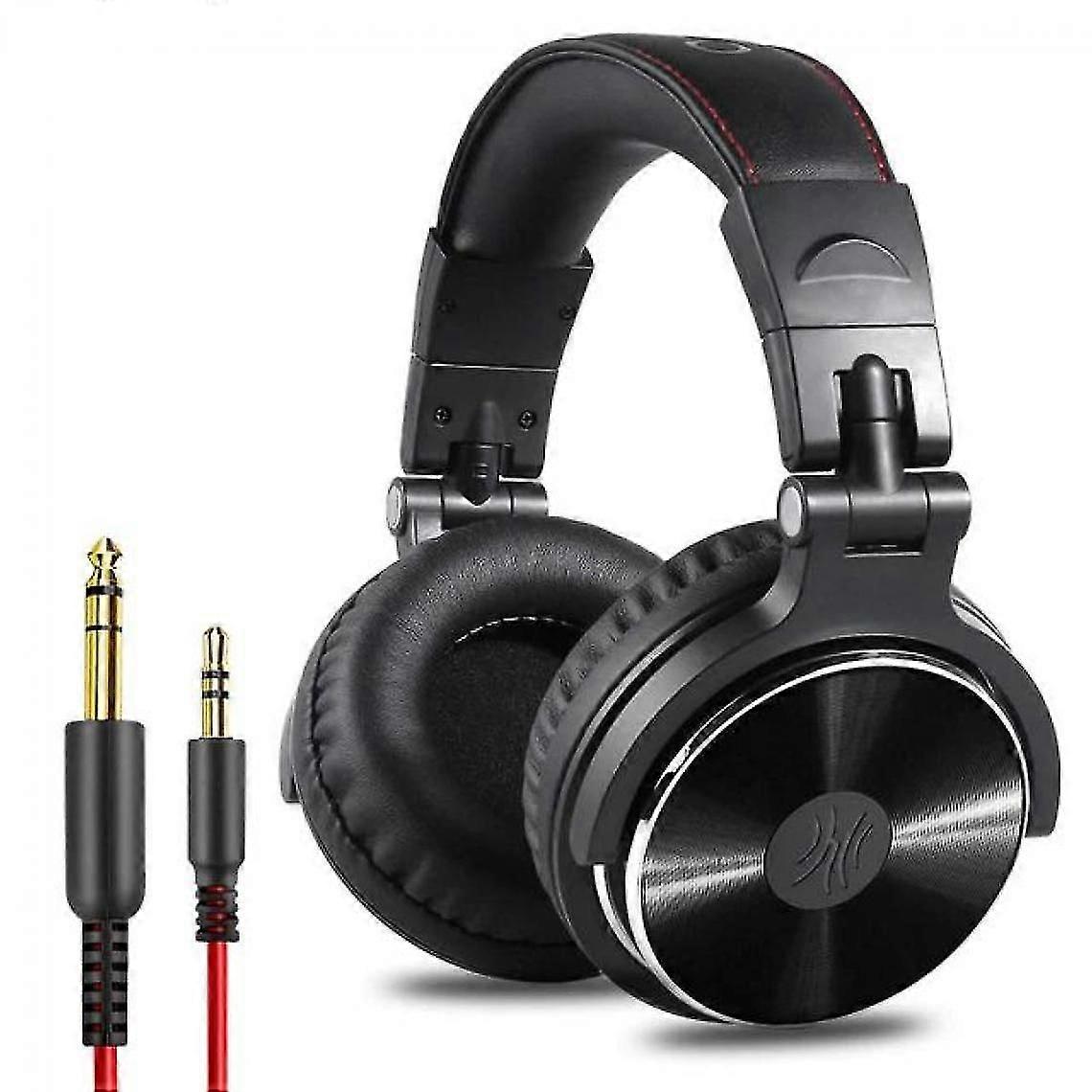 Over Headset Hi-fi Studio Dj Headset Wired Monitoring Music Gaming Headset Headset For Mobile Phone Computer Pc With Microphone |(black)
