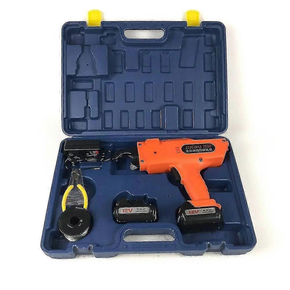 Automatic Rebar Binding Machine 12v 3000mah Rebar Tying Tool Cordless Cable Rechargeable Lithium Battery Power Tool Set -CNSZ