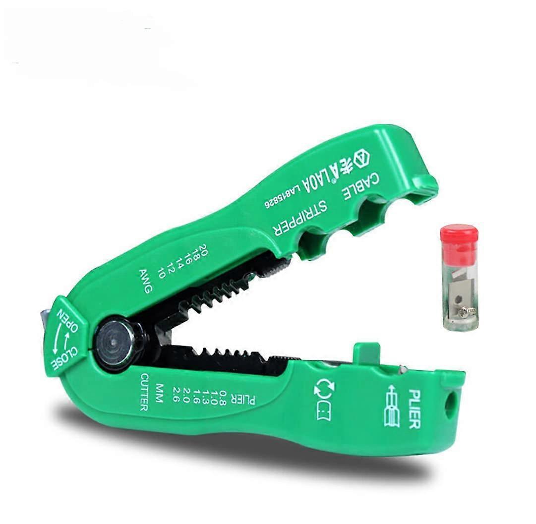 Multifunction Cable Stripper and Crimp Tool for Wire Sizes 22-10 AWG, Adjustable Grip, Durable Material, Electrical Use