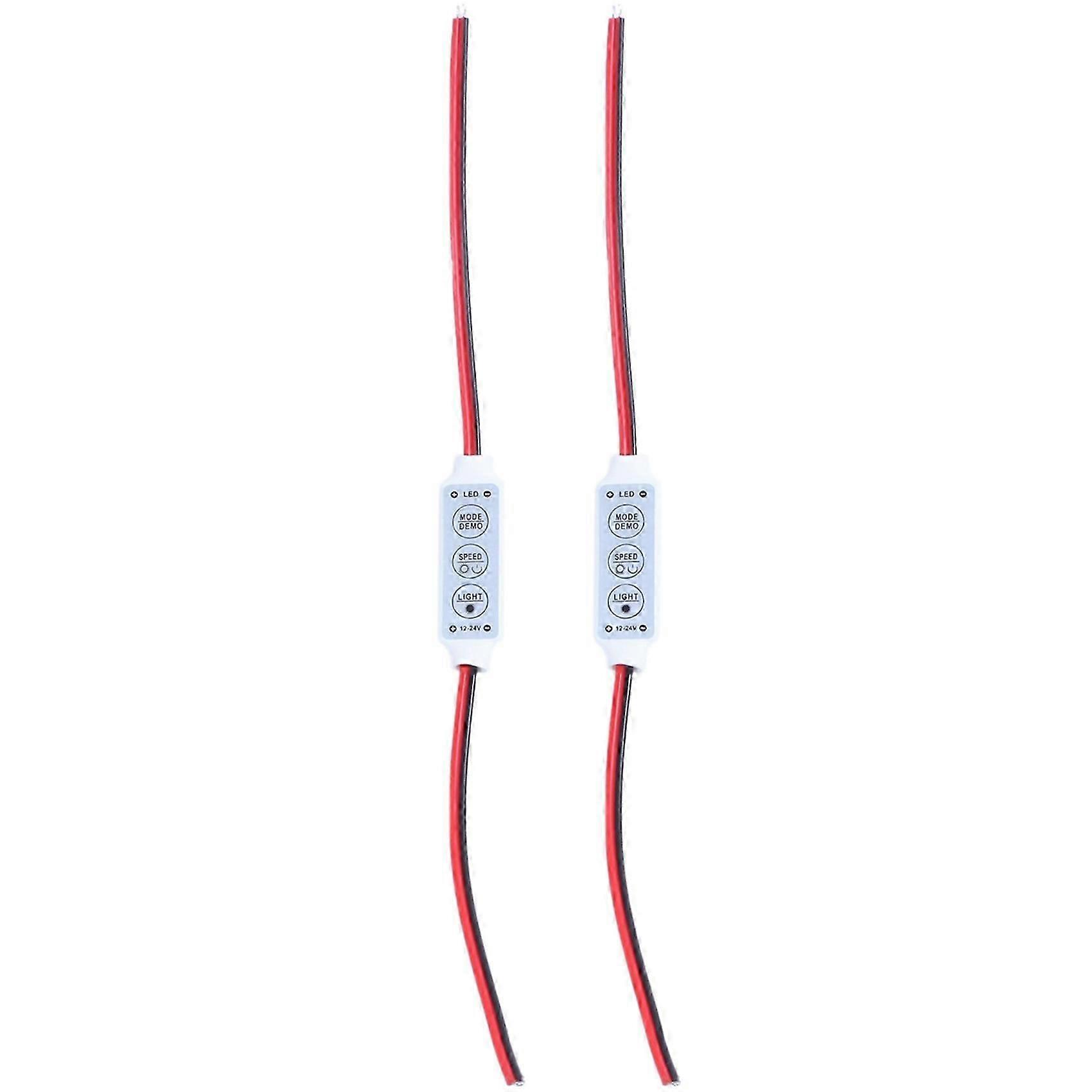 2X LED Dimmer 12A 12V-24V for LED Strips Monochrome Controller