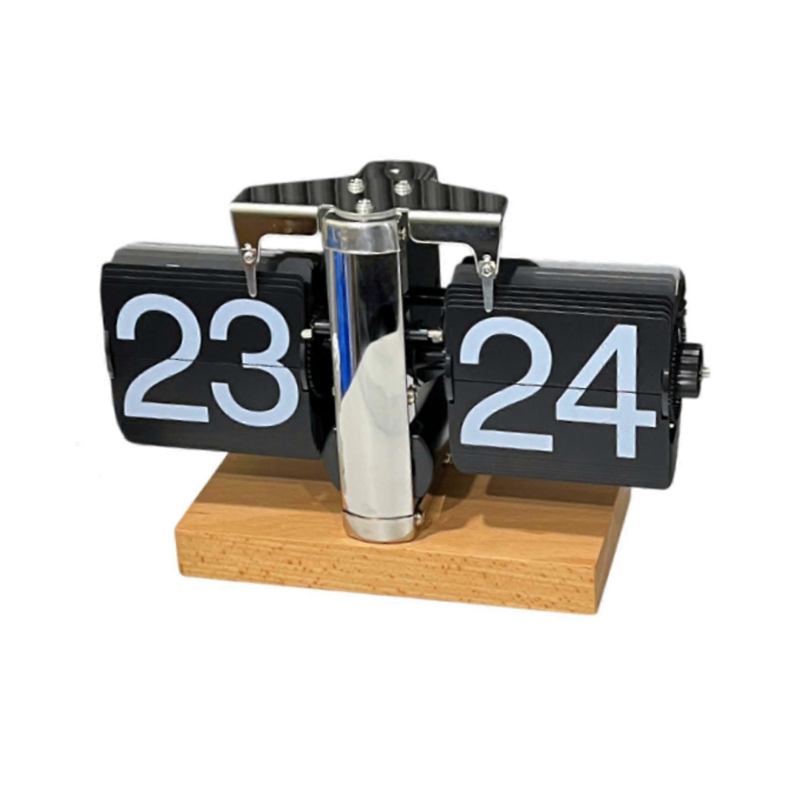 Auto Flip Desk Clock Mechaniczne biuro Salon Hotel Tabletop Flip Clock