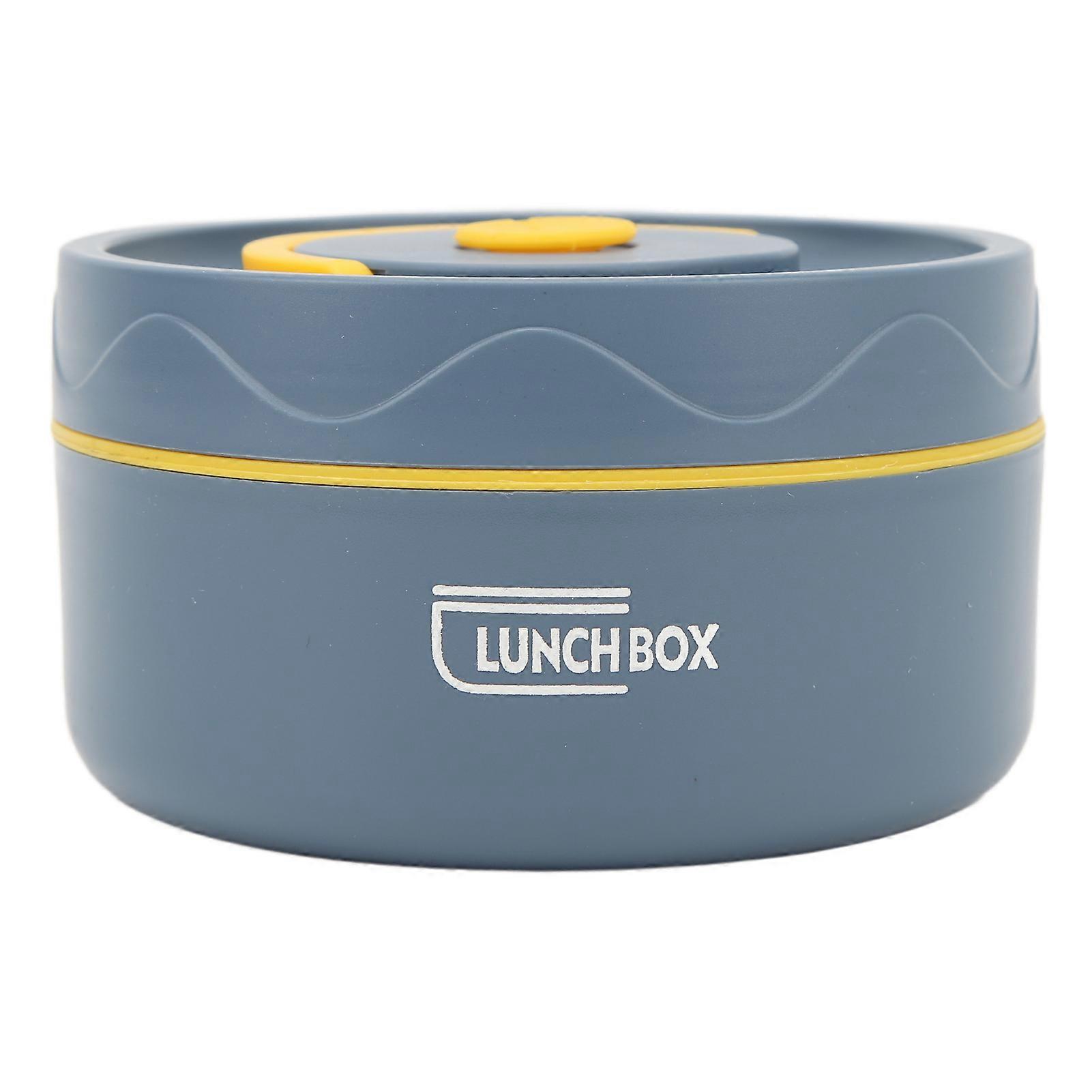 Thermal Cooking Pot 420ml 304 Stainless Steel Double Layer Portable Round Shape Thermal Lunch Container
