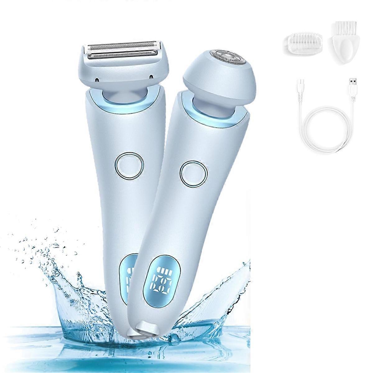 Epilator Painless Hair Removal Home 2 in 1 Electric Shaver Razors,B