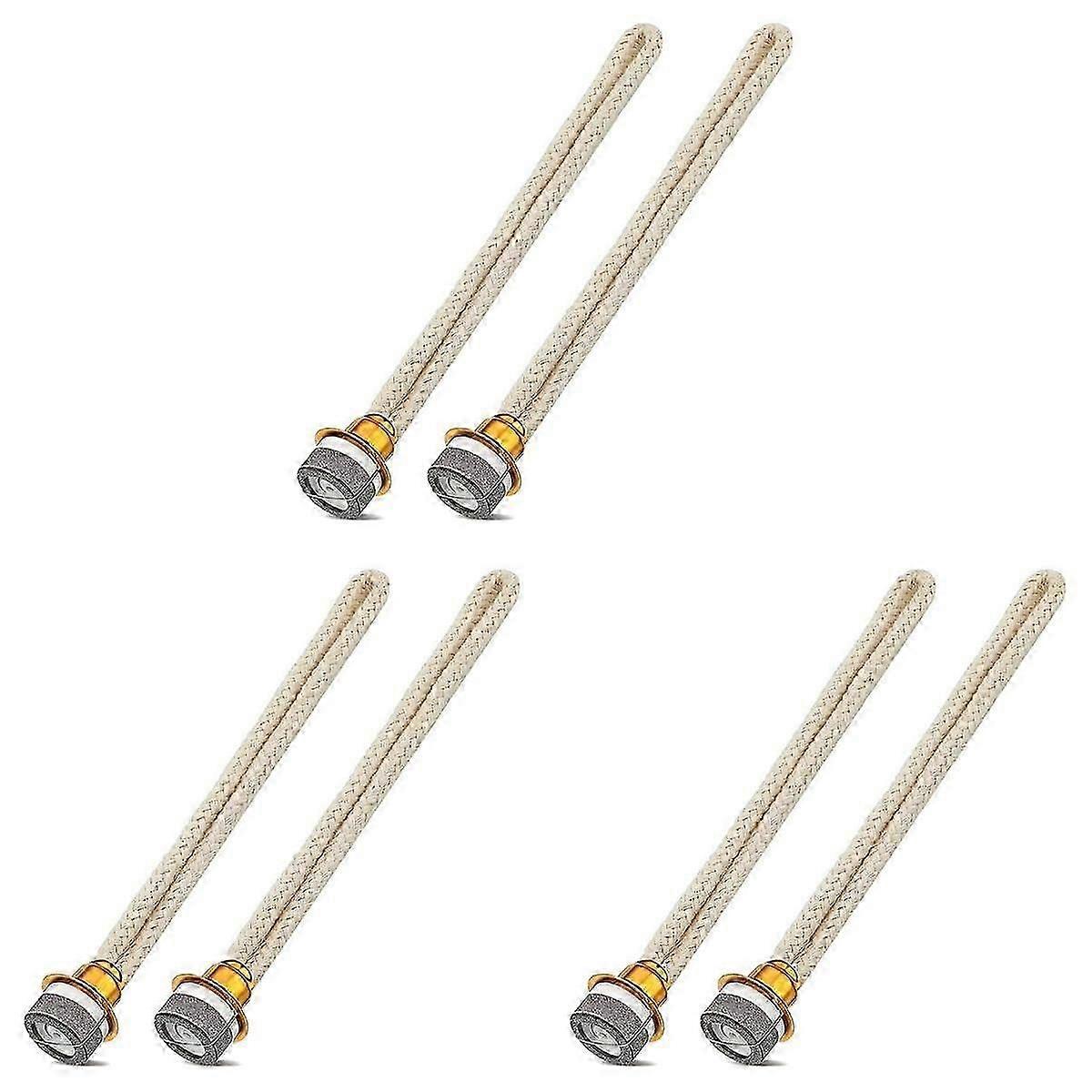 6 Pcs Pavio de Óleo de Fragrância Pavio de Óleo de Substituição Controle de Ar Lâmpada de Queimador Catalítico Compatível com