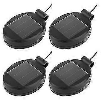4 Packs Solar Led Light Replacement Top Part Panel ,solar Panel Lantern Lid Light Bulb Accessories