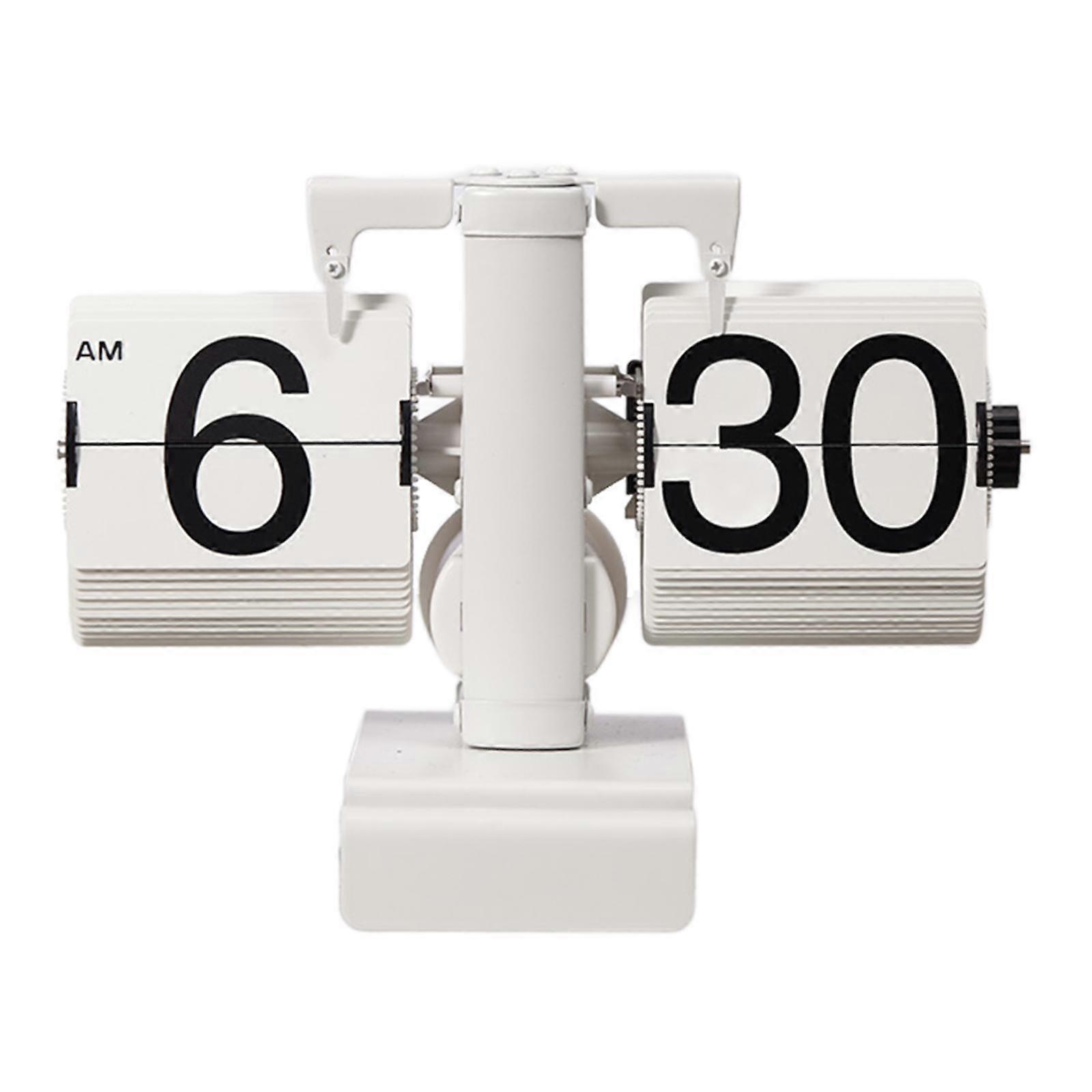 Retro Type Flip Auto Clock,Flip Digital Clock Modern Table Clock Flip Desk Clock