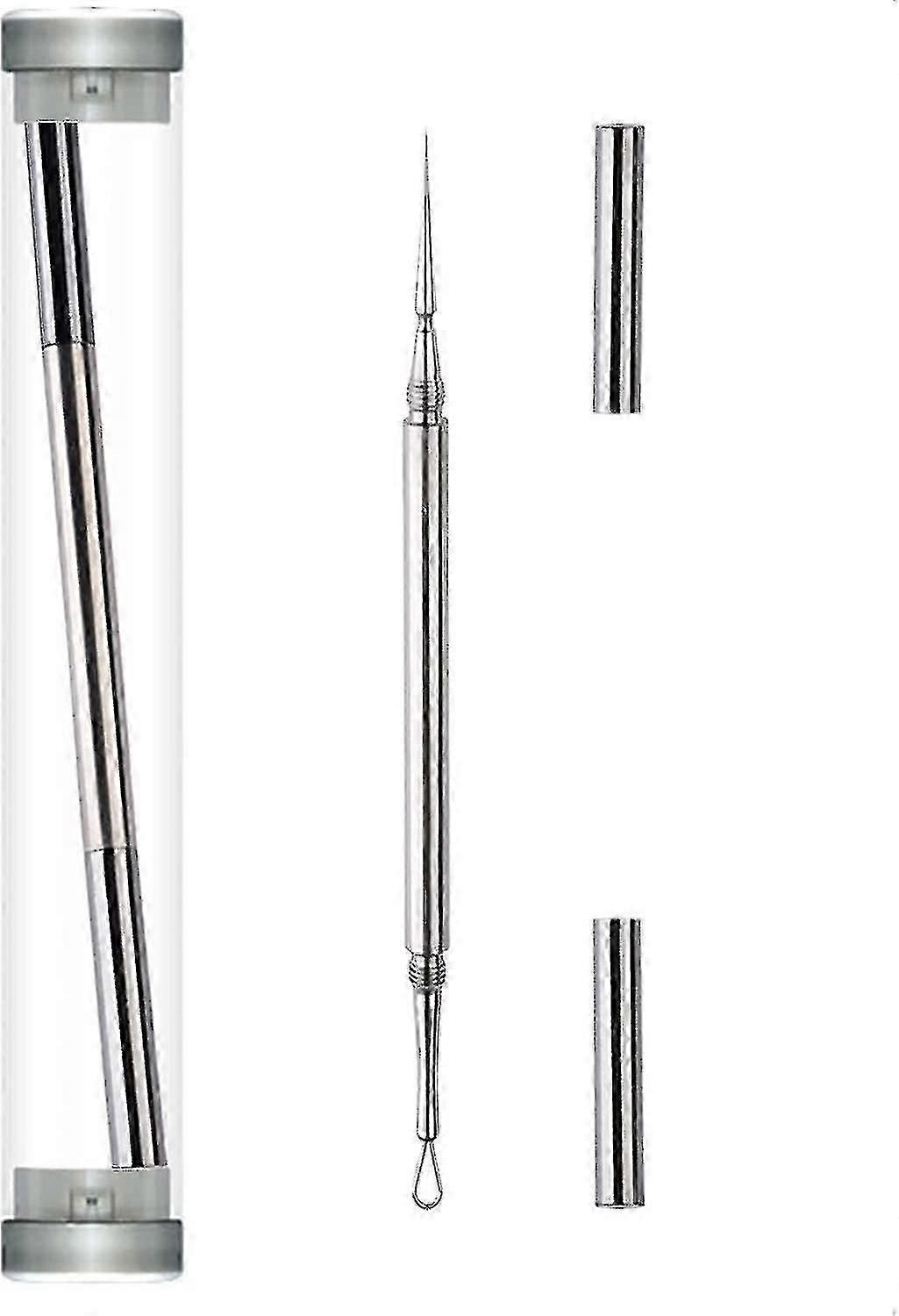 2025 Facial professionnel Élimination Milia Et Extracteur De Points Blancs & Lancette - Boucle Circulaire À Double Extrémité & Aiguille Pointue Outil Bouton - 2-en-1 Points Noirs & Ble