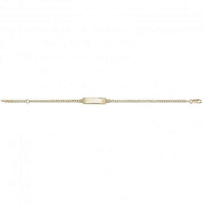 9ct Yellow Gold Baby ID Bracelet BR247