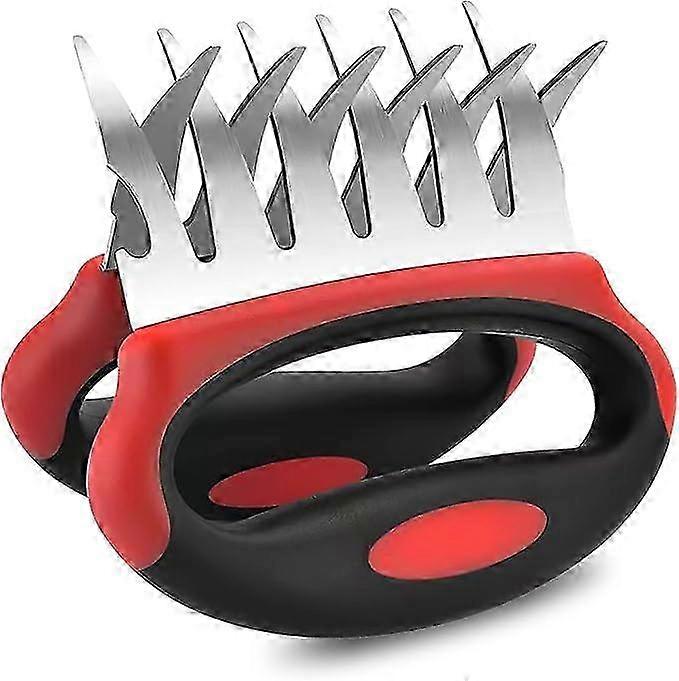 Stainless Steel Meat Shredding Claws with Comfortable Grip, Heavy Duty Design for Pulled Pork and Fryer Use