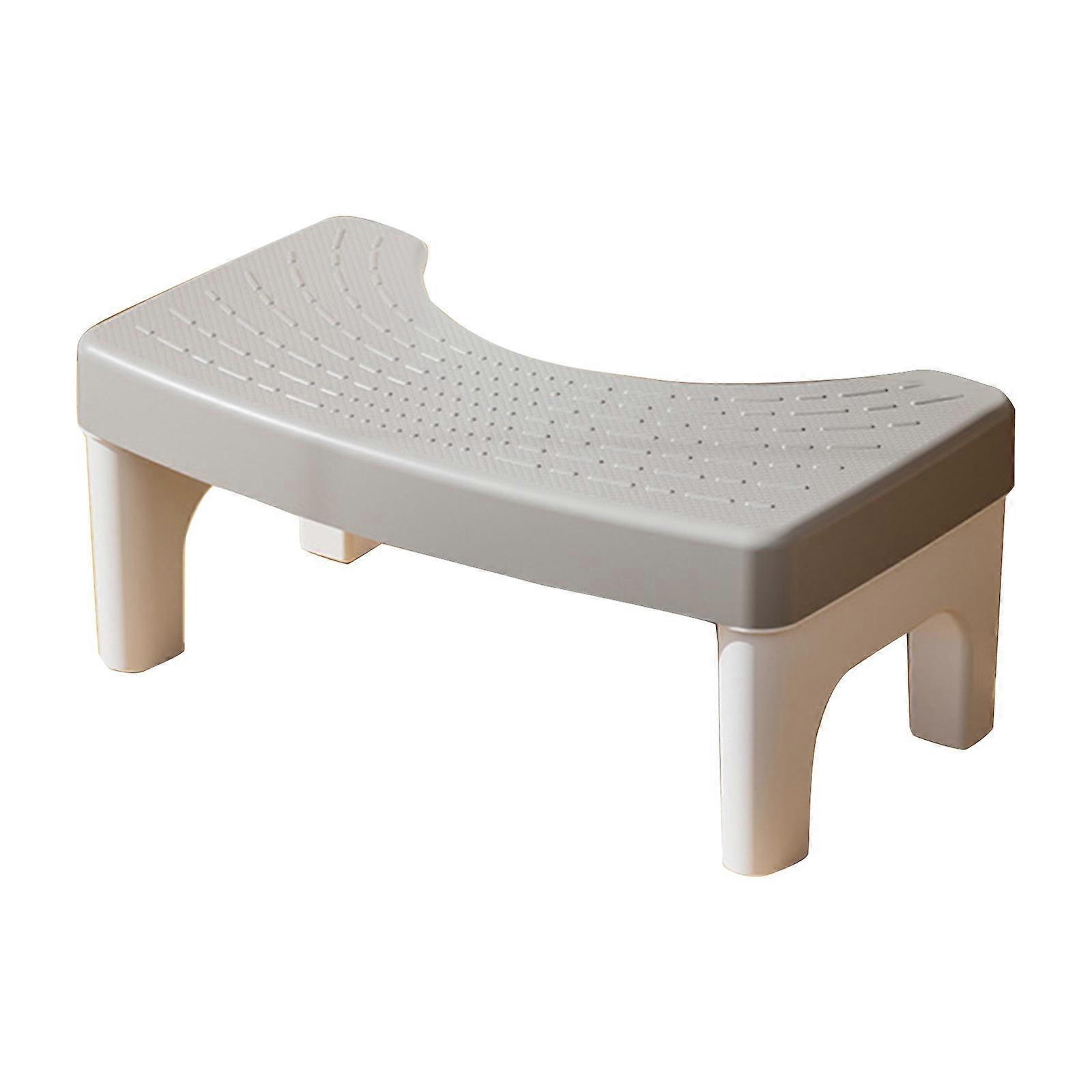 Non Slip Portable Squatting Pan Stool Height Adjustable Toilet Step Stool for Kids Increase Convenience & Stability Gray