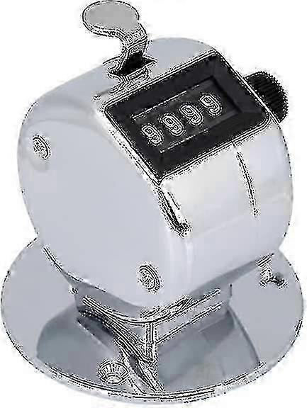 Hand Tally Counter, Laps Counter Silver Counter Clicker Counter Manual Palm Counter4pcs