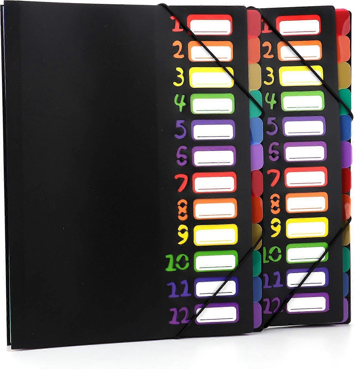 12-Pocket Expandable Project Sorter Rainbow File