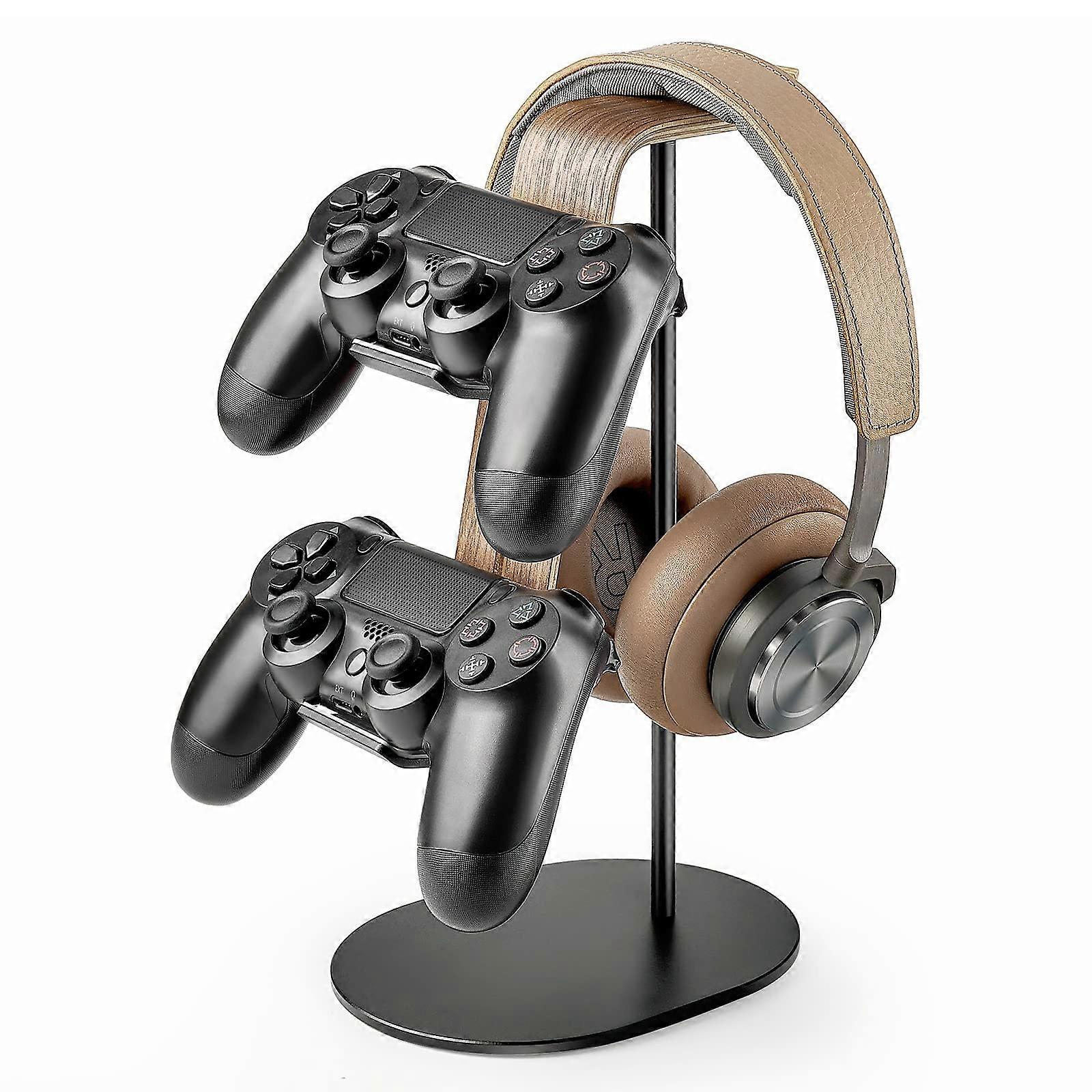 Aluminum and Wooden Controller and Headphone Holder for Gaming Table